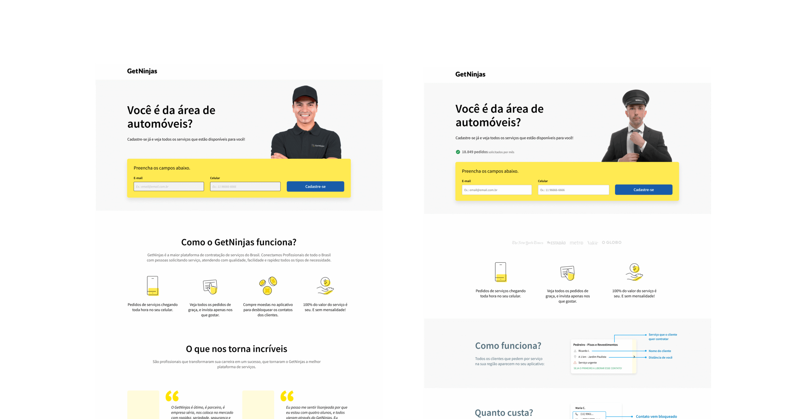 Home/Anuncie — versão anterior